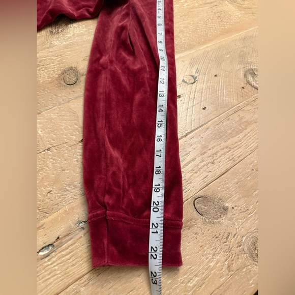 N.Y.L Full Zip Jacket Hoodie M Satin Hood Maroon - Picture 6 of 8